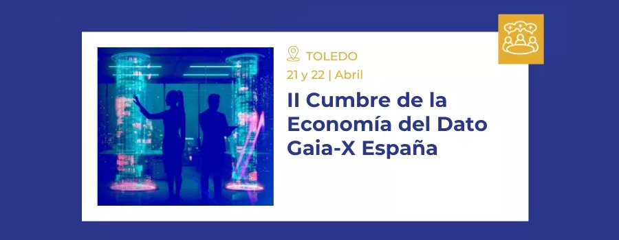 Cartel de la II Cumbre de la Economía del Dato Gaia-X España