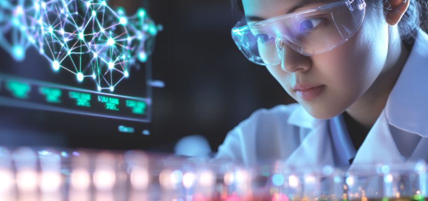 Investigadora en su laboratorio
