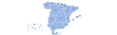 Mapa de las CCAA de España
