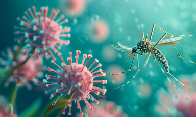 Mosquito y recreación de varios virus