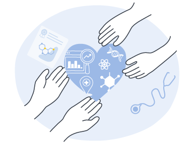 Corazón entre cuatro manos